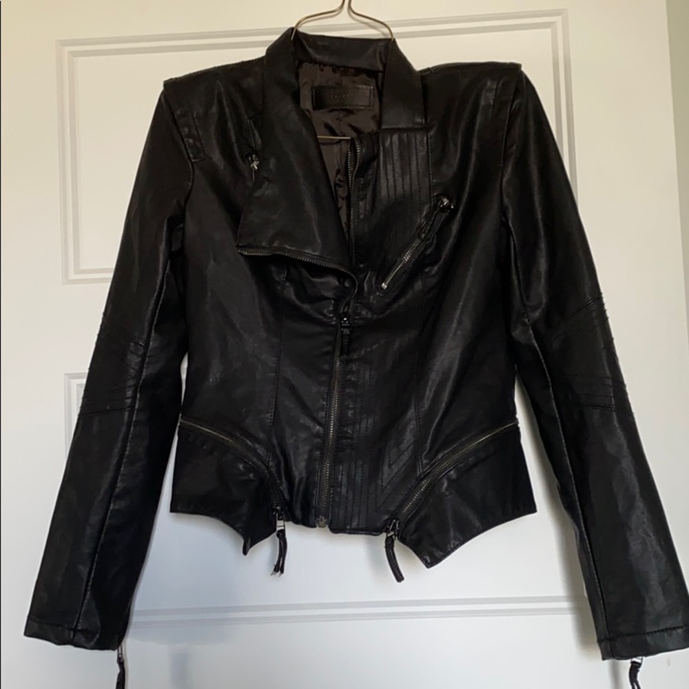 Blank NYC Asymmetrical Faux Leather Jacket